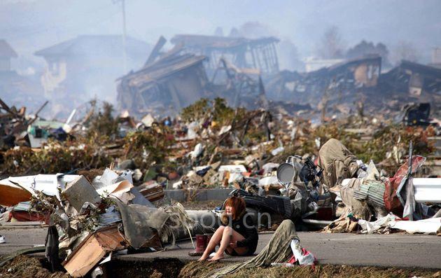 日本灾区近照首次公布