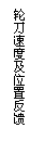 文本框: 轮刀速度及位置反馈