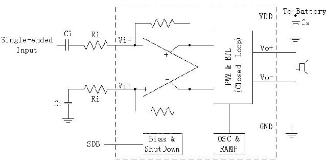图1  BL6311单端输入应用原理图
