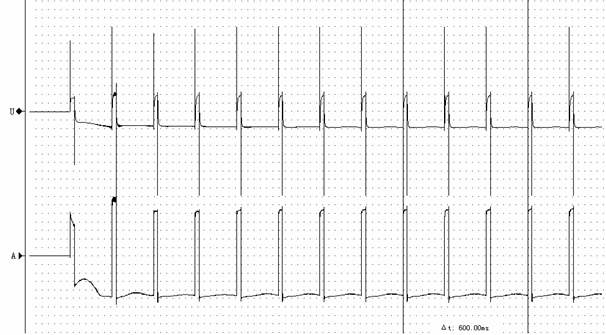图12 现场输出2000A时的C处理波形