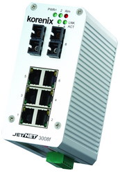 Korenix releases JetNet 3008f fast Ethernet switch