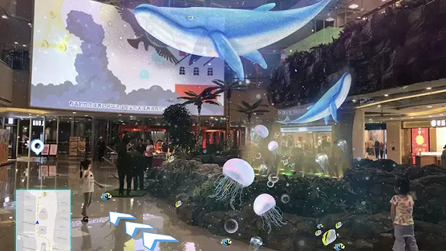 空中鲸鱼、立体形象导航，人工智能让上海商业焕发新生机